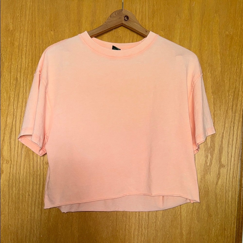 wild fable Peachy Crop Crewneck Tee